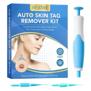 2-in-1 Auto Skin Tag Remover Kit - Painless Mole, Wart & Skin Tag Removal Device for Face & Body