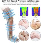 360° Air Pressure Leg Massager with Heat - Cordless Compression Boots for Circulation, Lymphatic Drainage & Muscle Recovery