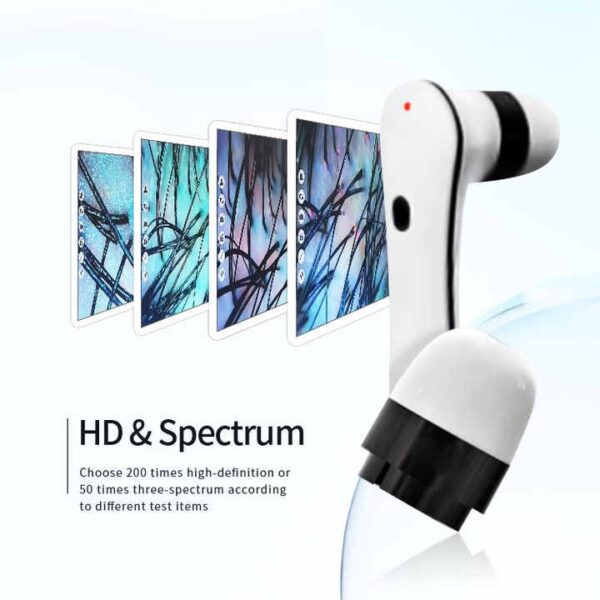 5-in-1 Professional Scalp Scanner & Hair Regrowth System - Follicle Detection + High Frequency Therapy + Ozone Sterilization