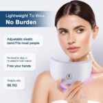 7-Color LED Light Therapy Mask with Neck Treatment - Professional Anti-Aging Facial Device for Skin Tightening, Whitening & Rejuvenation