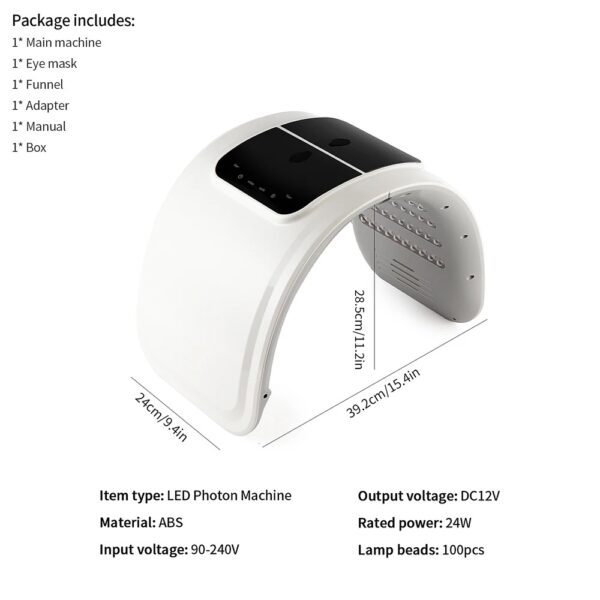 7-Color PDT LED Light Therapy Mask - Professional Anti-Aging & Skin Rejuvenation Facial Device | FDA-Cleared