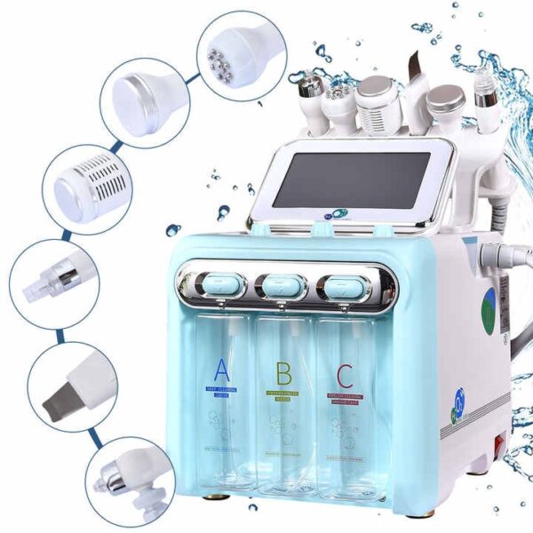 7-in-1 HydraFacial Oxygen Jet Machine - Professional Microdermabrasion & Skin Rejuvenation Device