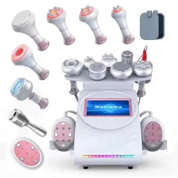 9-in-1 Professional Body Contouring Machine - 80K Cavitation + RF + EMS + Vacuum for Fat Burning & Skin Tightening