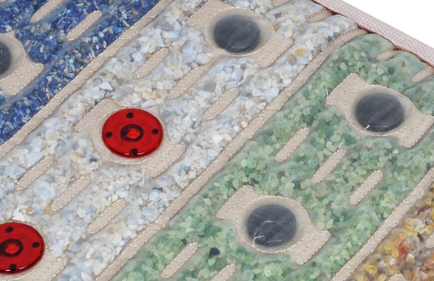 Crystal Therapy Mat – PEMF Magnetic Field Far Infrared Heat with 7 Gemstones Chakra Balancing Free US Shipping 1