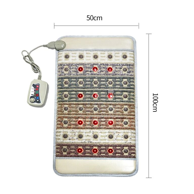 Crystal Therapy Mat – PEMF Magnetic Field & Far Infrared Heat with 7 Gemstones | Chakra Balancing | Free US Shipping