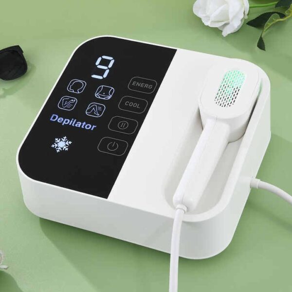 Professional IPL Hair Removal Device - Salon-Grade Permanent Hair Reduction with Ice Cooling Tech