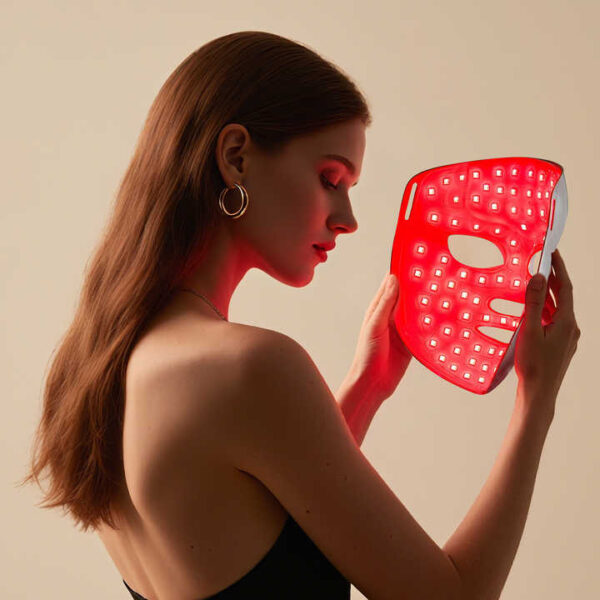 Medical Red & Blue Light Acne Therapy Facial Mask for Home